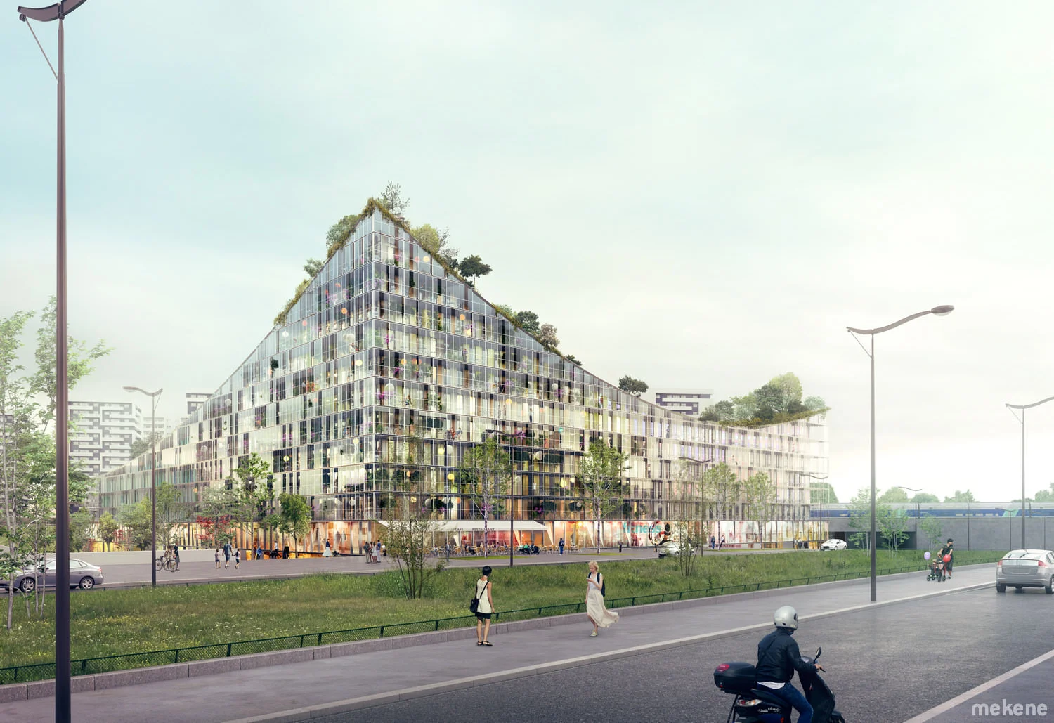 François Leclercq + ECDM, Réinventer Paris - Triangle Eole Evangile