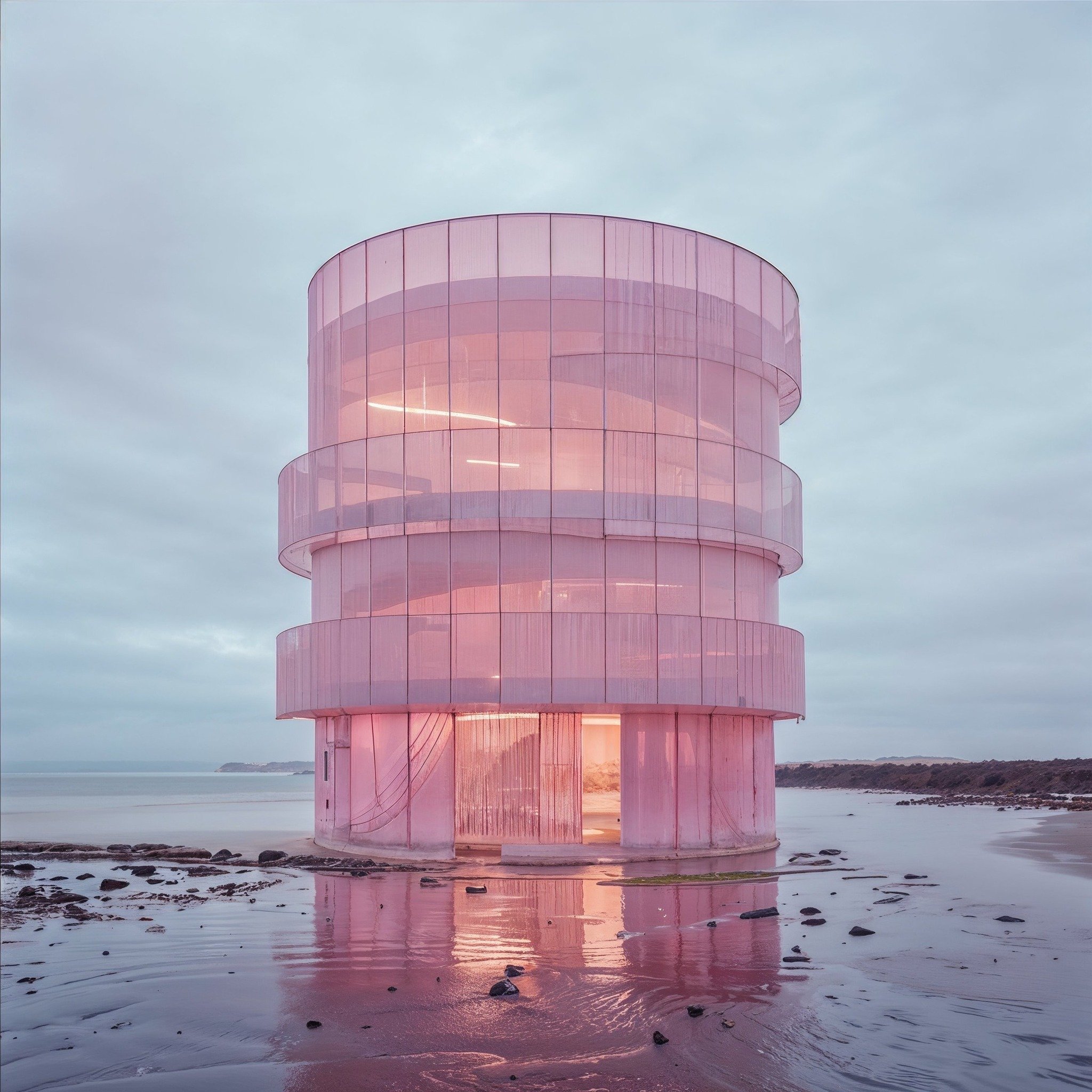 Pink Structure On The Shore 🦩
.
.
 #midjourney #midjourneyai #midjourneyart #midjourneyarchitecture  #architecturelovers #architectureinspiration #architecturaldesign #aiarchitecture #architecture