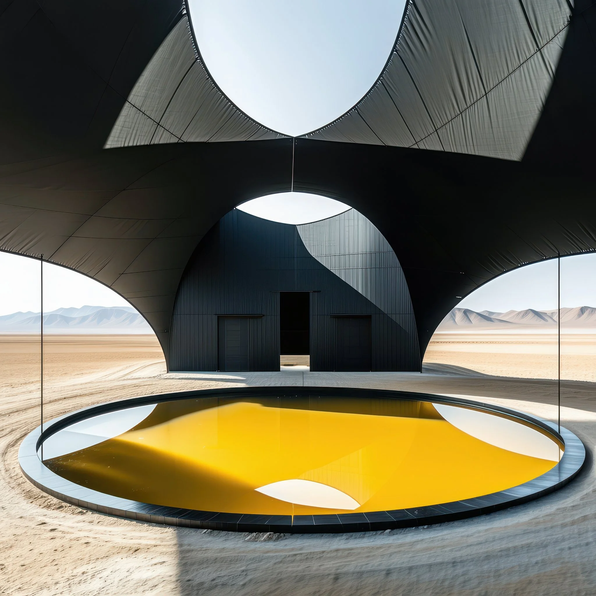 Black/Yellow
.
.
 #sd35  #architecturelovers #architectureinspiration #architecturaldesign #aiarchitecture #architecture #archiboutades #stablediffusion #sdarchitecture