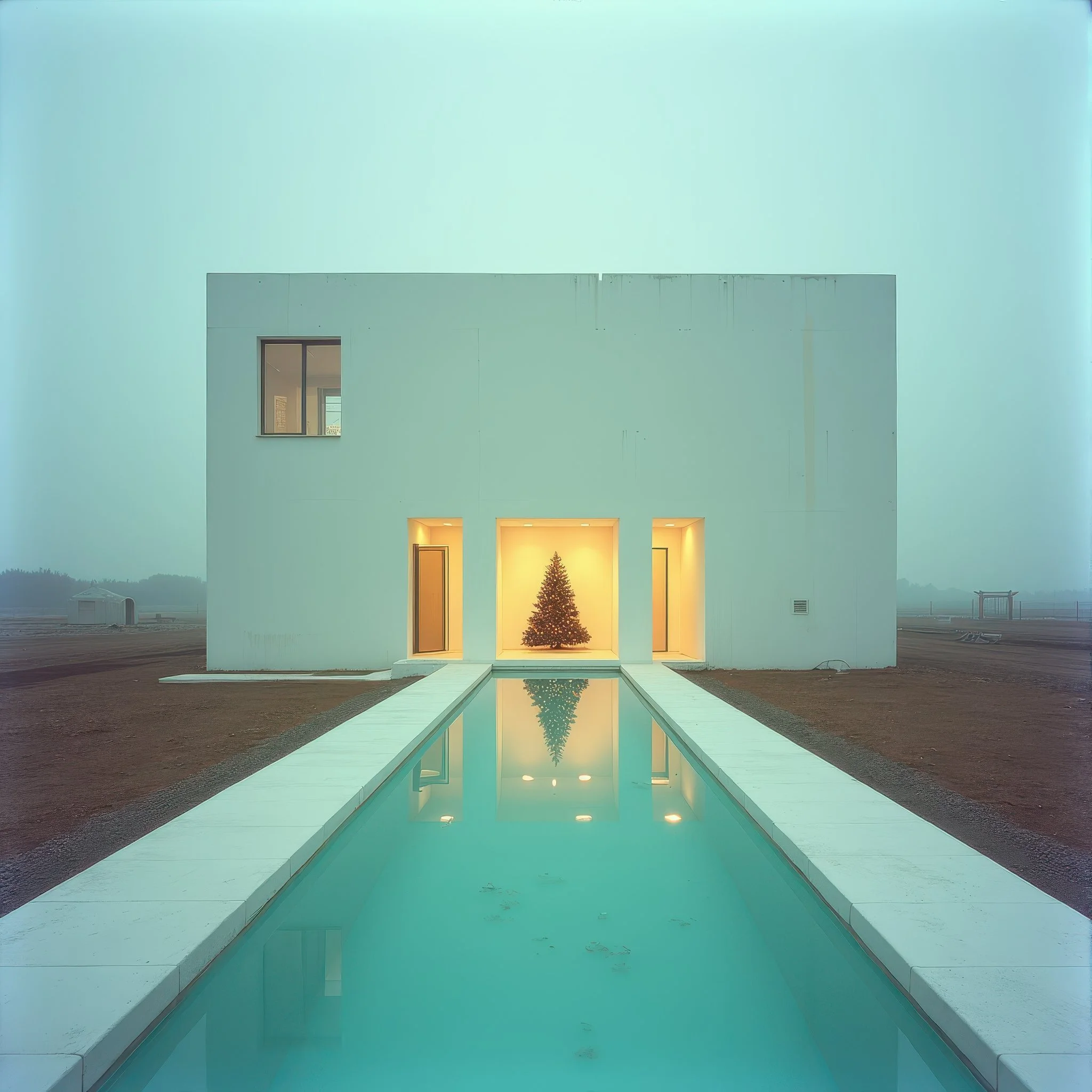Liminal Christmas.
.
.
 #flux  #architecturelovers #architectureinspiration #architecturaldesign #aiarchitecture #architecture #archiboutades #stablediffusion #sdarchitecture #christmas