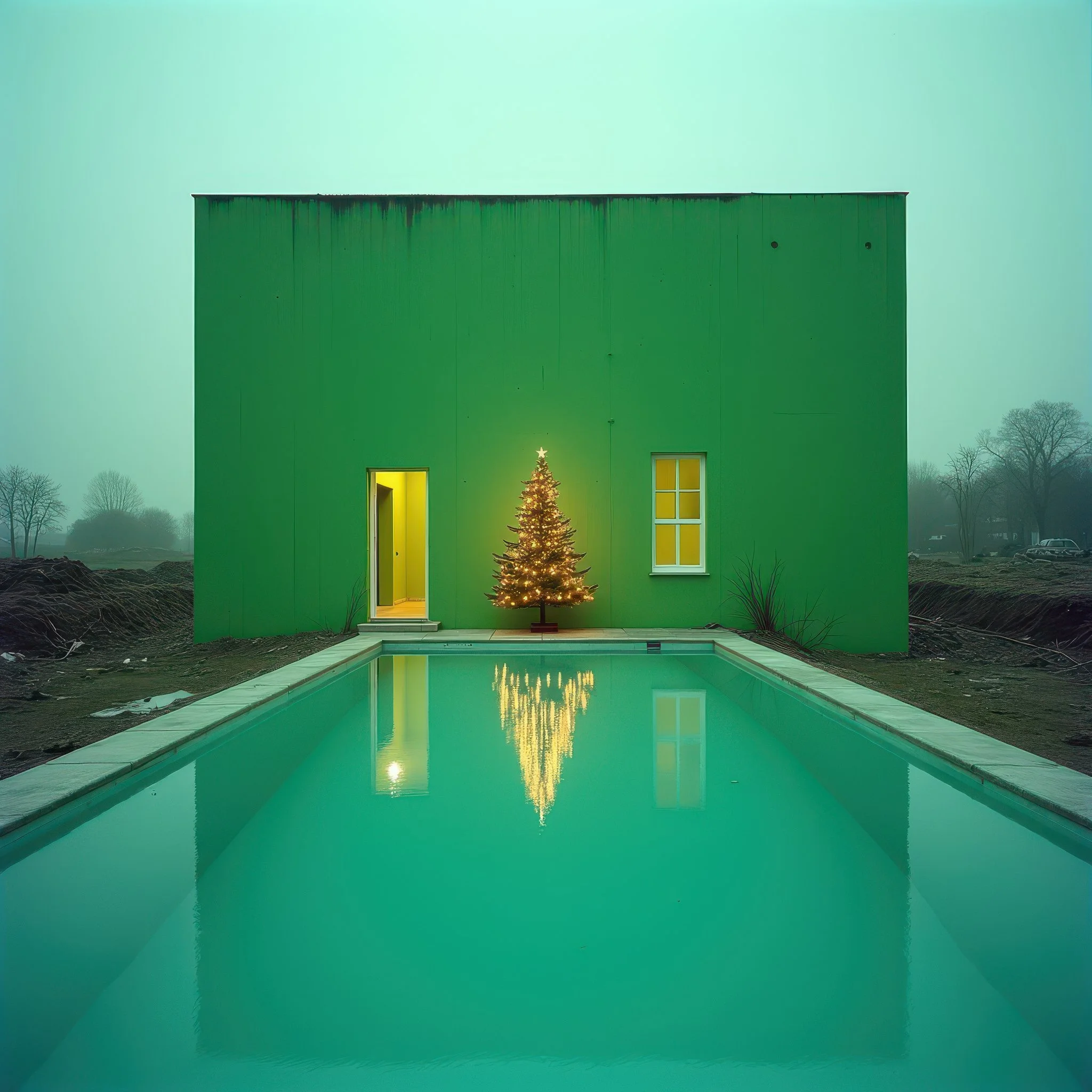 Liminal Christmas.
.
.
 #flux  #architecturelovers #architectureinspiration #architecturaldesign #aiarchitecture #architecture #archiboutades #stablediffusion #sdarchitecture #christmas