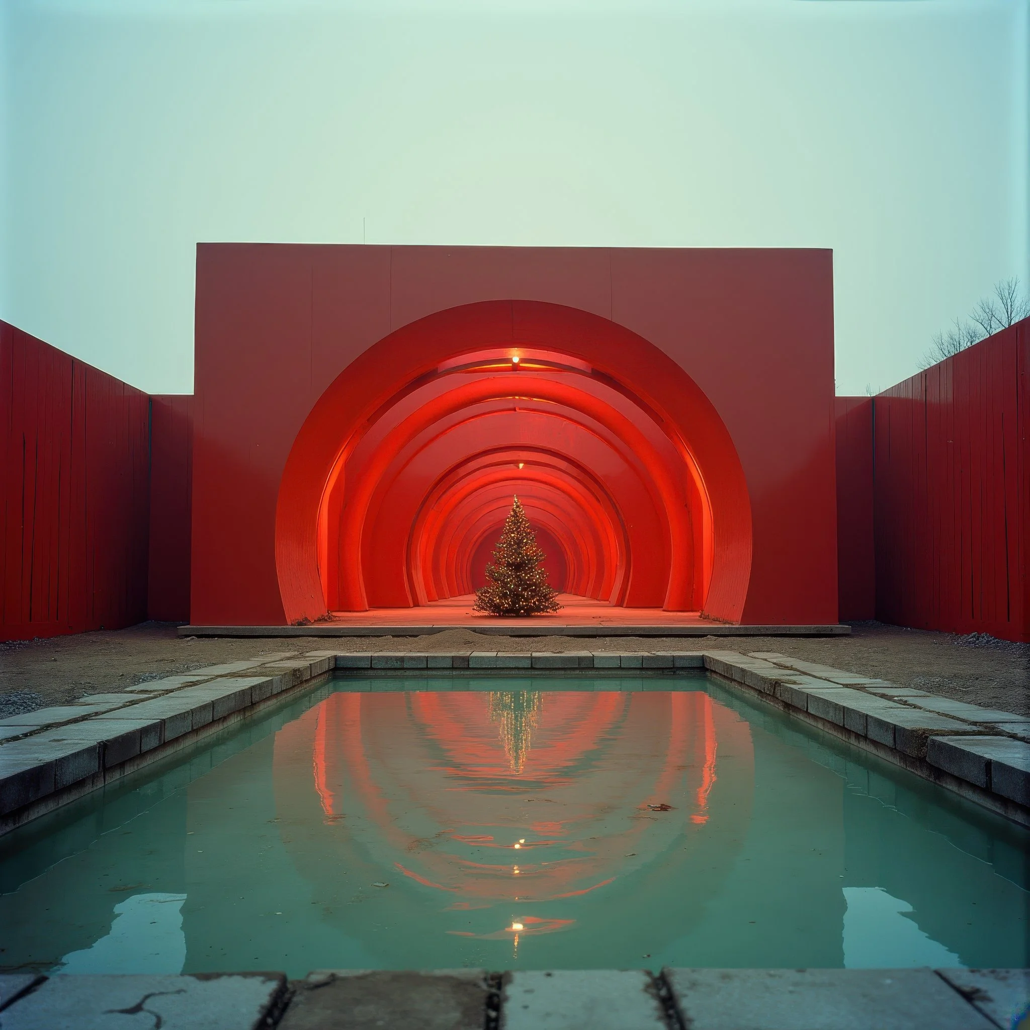 Liminal Christmas.
.
.
 #flux  #architecturelovers #architectureinspiration #architecturaldesign #aiarchitecture #architecture #archiboutades #stablediffusion #sdarchitecture #christmas