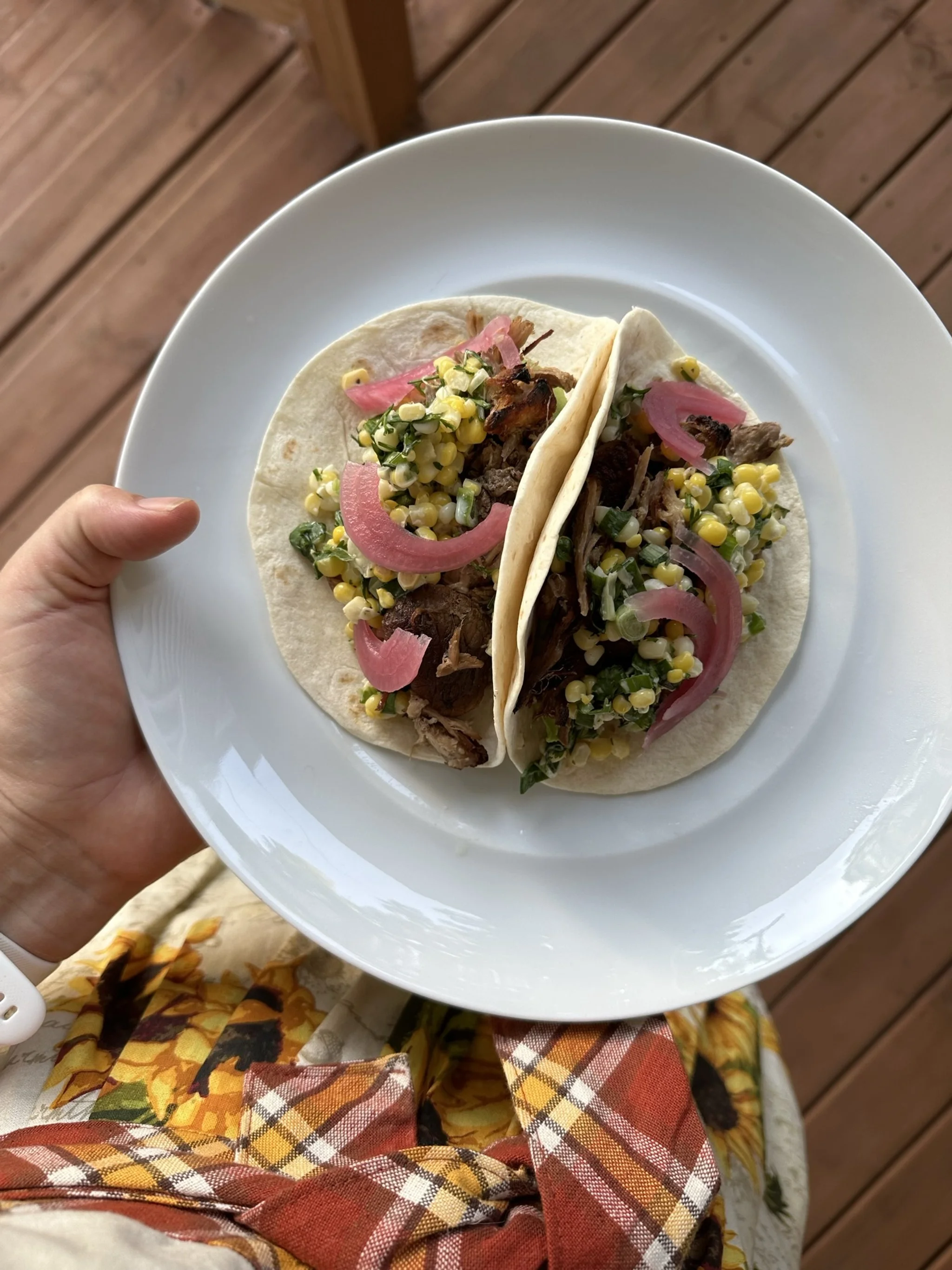 Carnitas Tacos or Rice Bowls with Corn Salad