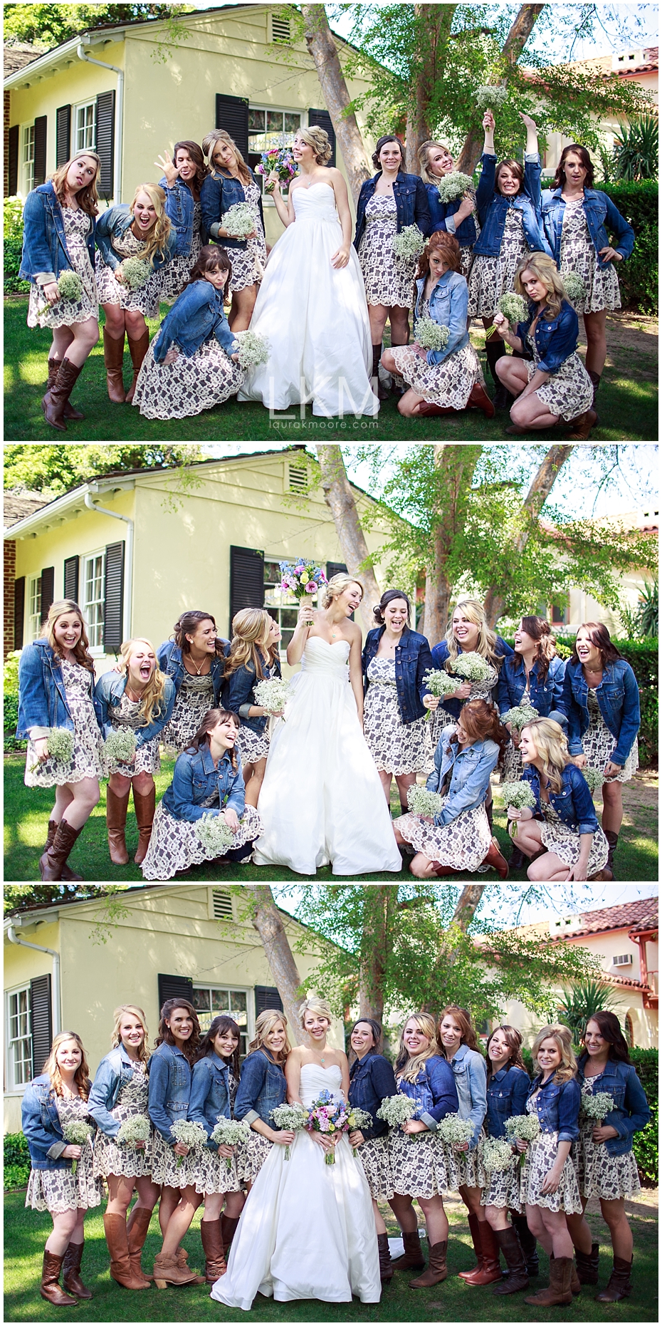 Denim And Lace Bridesmaid Dresses ...