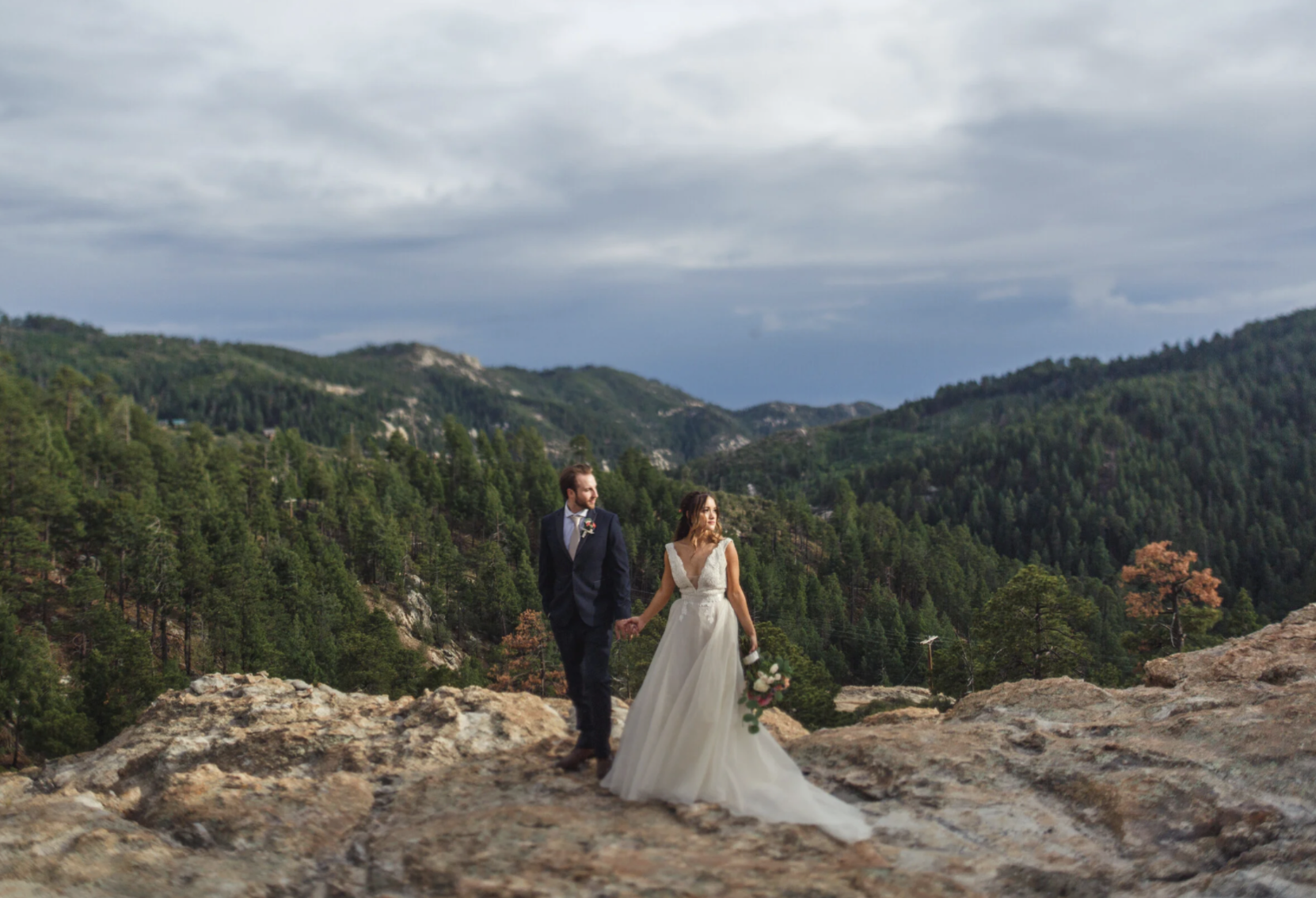 Scenic mountain elopement and intimate wedding photography in Southern California.