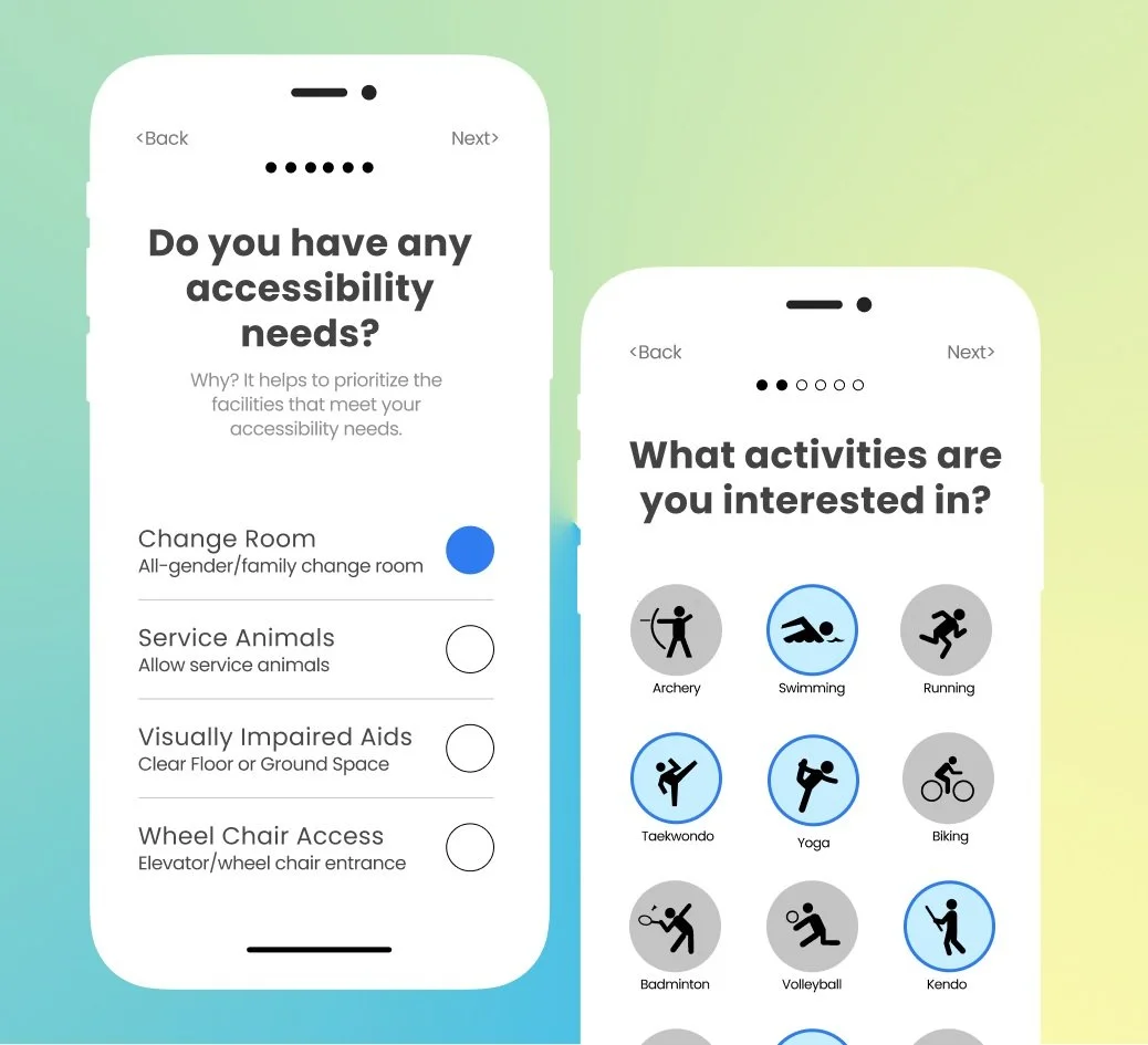 low-fi iphone prototype screens