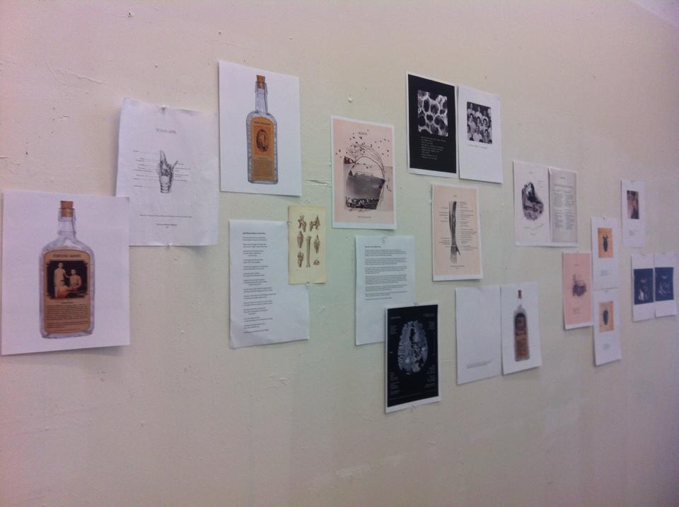 My wall at the Open Studio night