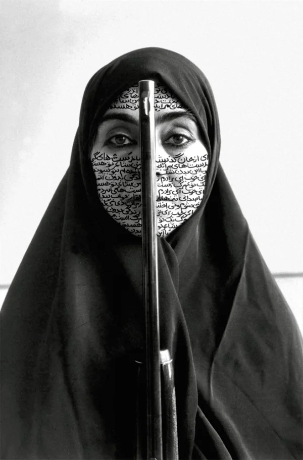 Shirin Neshat: Rebellious Silence, 1994, RC print and ink