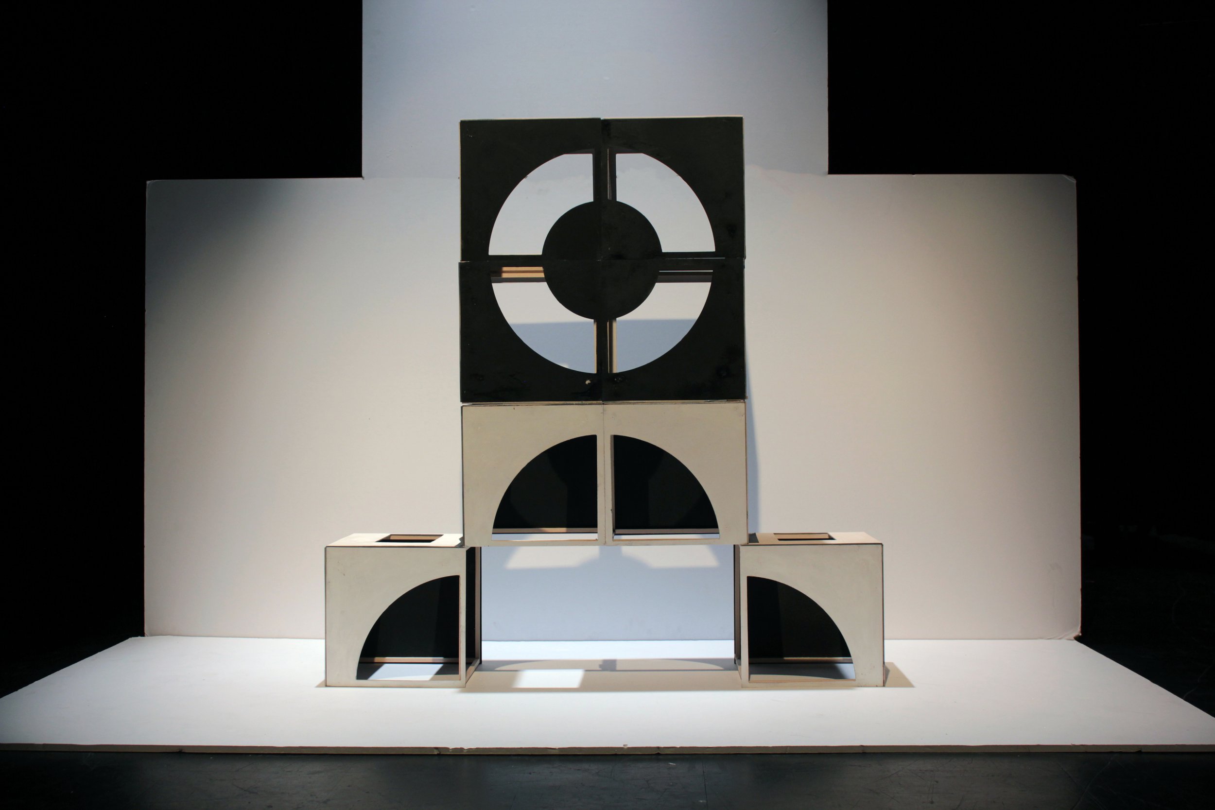 Configuration (B) created with the medium sized model.