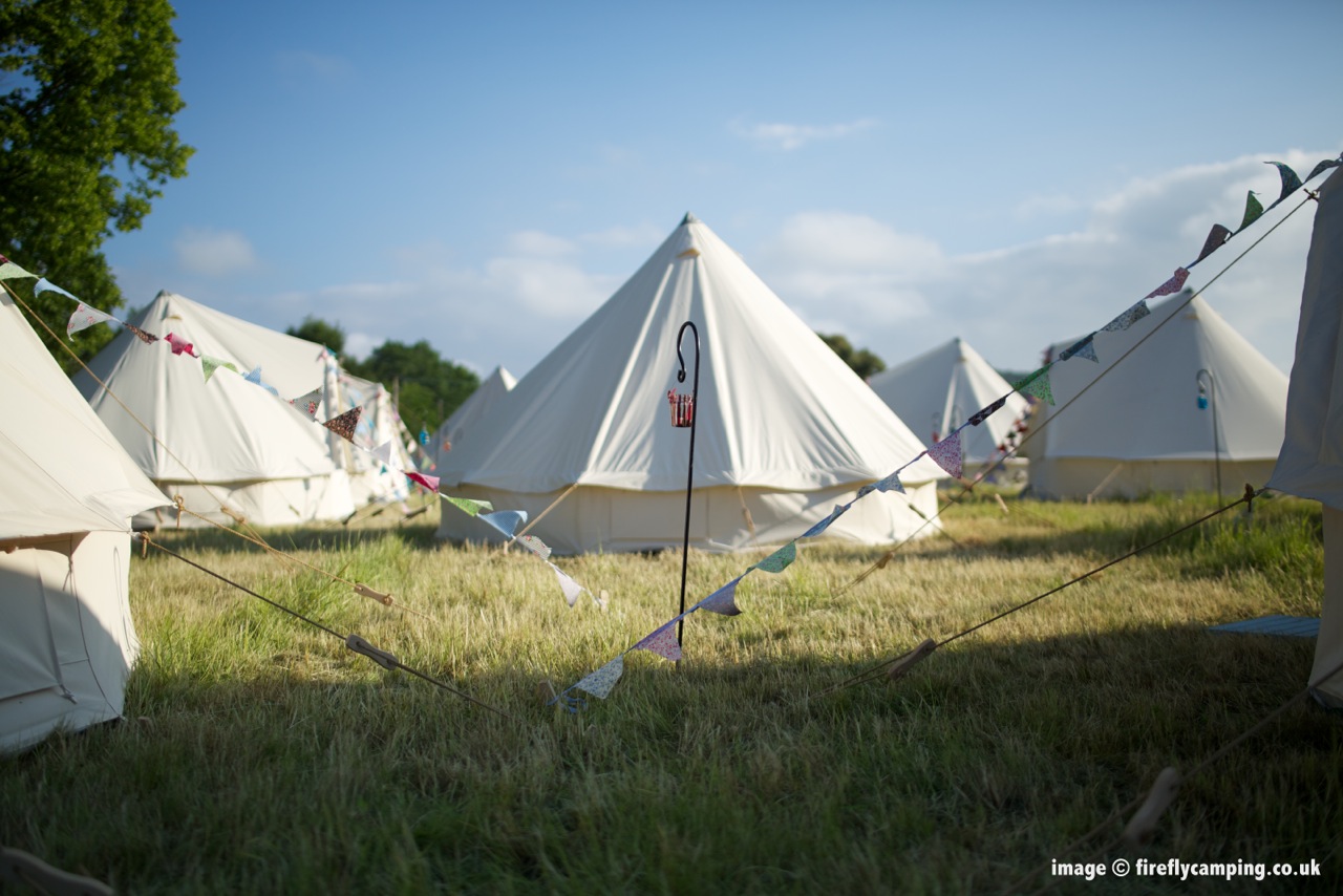 FIREFLY CAMPING — Weddings BELL TENTS WITH FIREFLY Shambala
