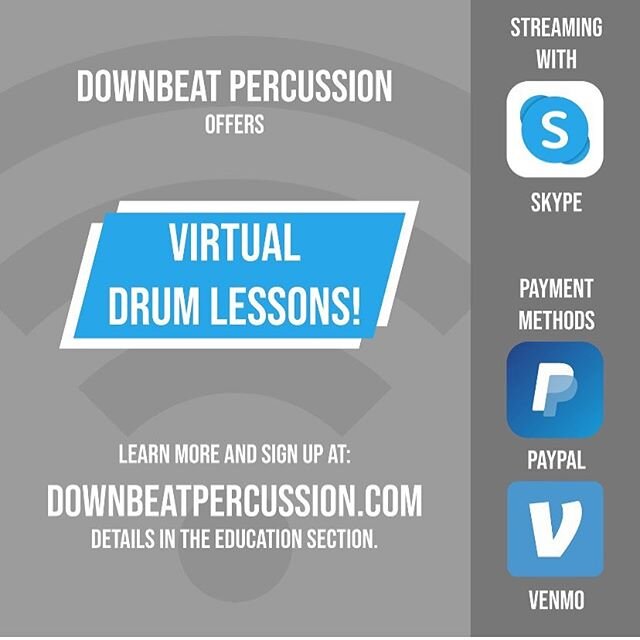 We have been giving Skype lessons for years! Now is the perfect chance to hop in and break up your day with music. All you need is some drum sticks and we can get you started! We know that for a lot of us these are unsure times so we are offering you