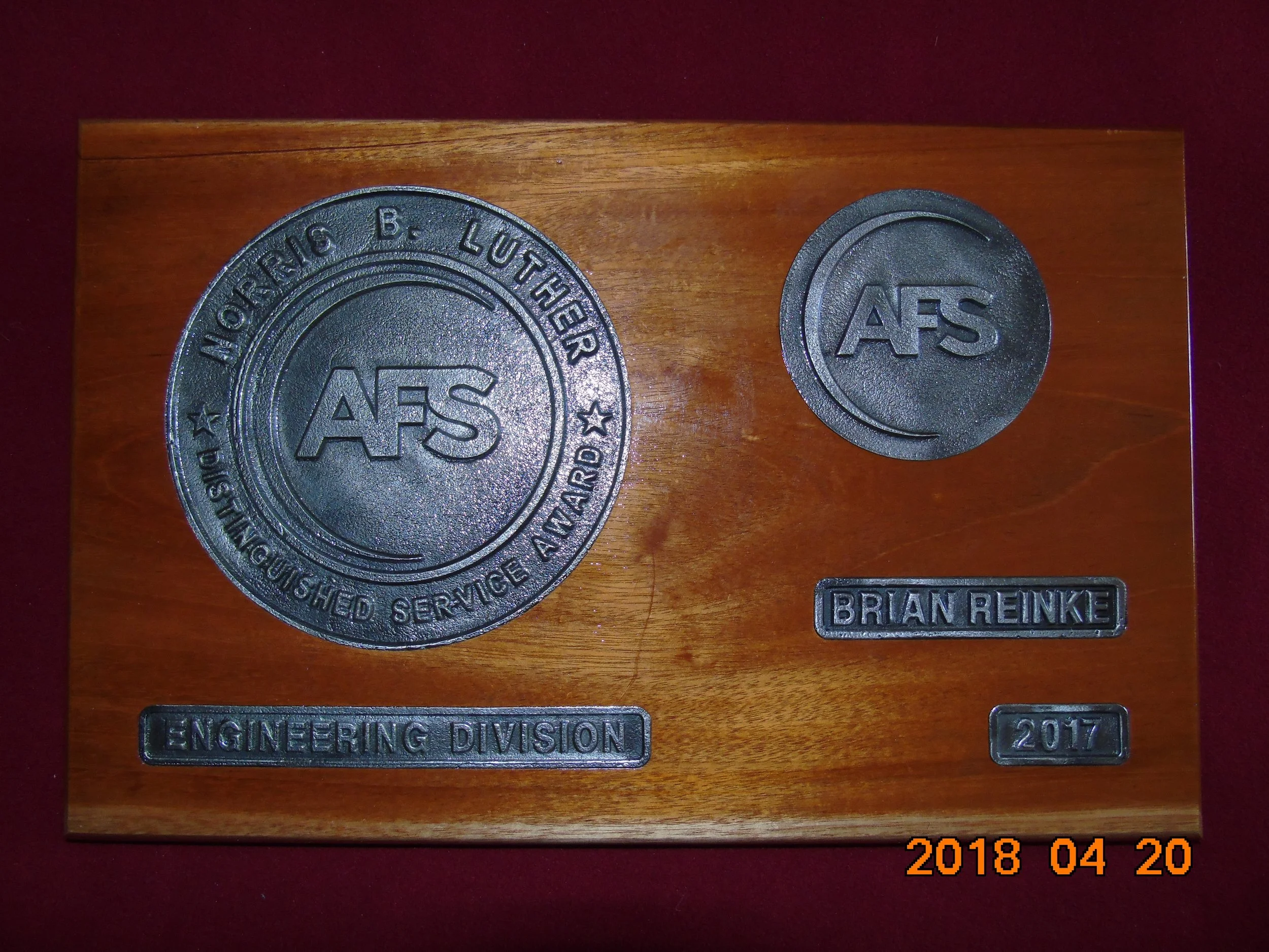 AFS Distinguished Service Award