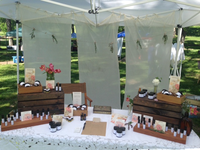 Our display at the market. 