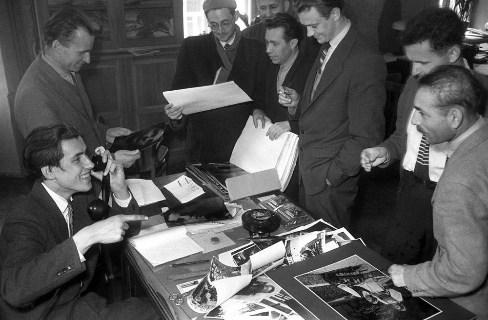 At the Photo-section, 1959