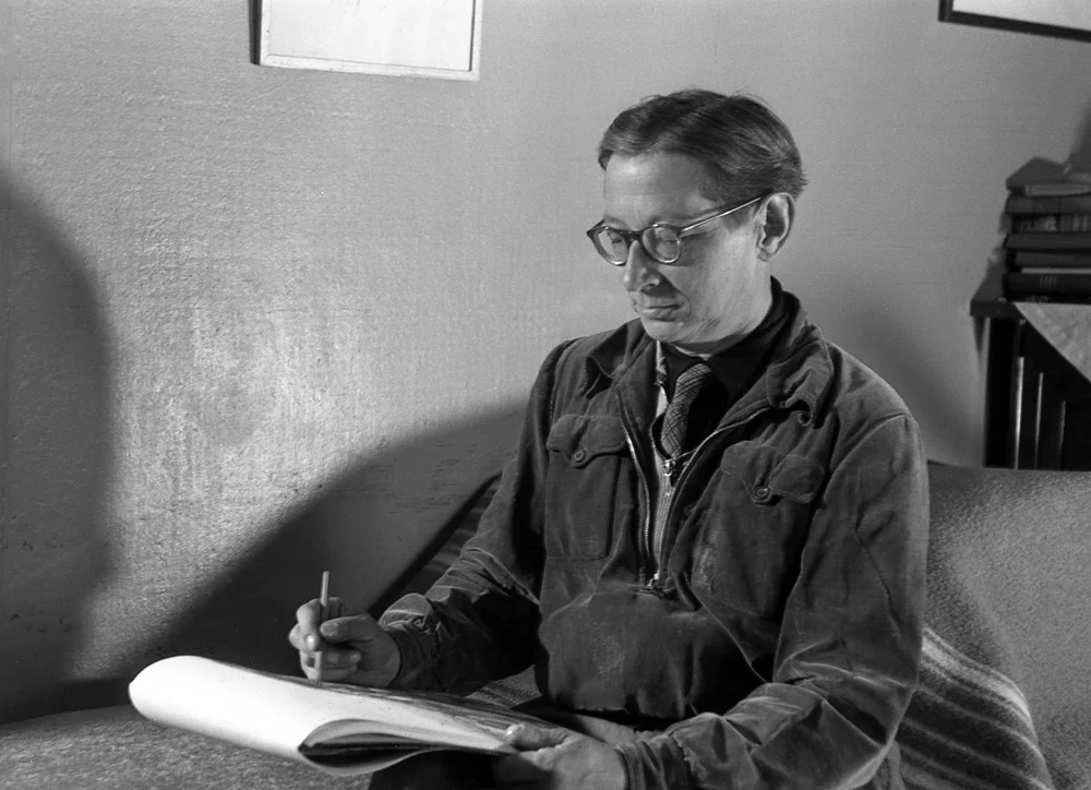Artist Ramazanas Krinickas, 1959