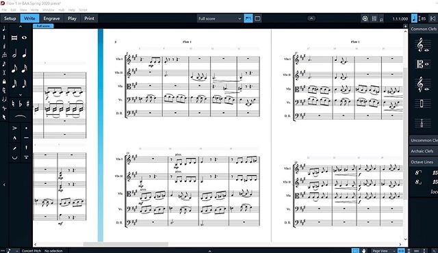 #Workingon... the HS strings piece! Transitioning from paper sketches phase to software as the form of the whole piece takes shape