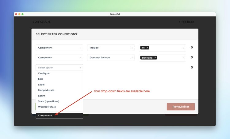 Drop down custom fields at the bottom
