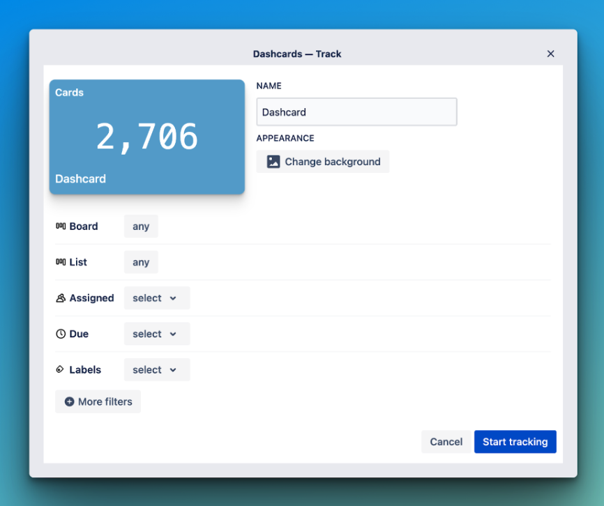 Dashcards Example