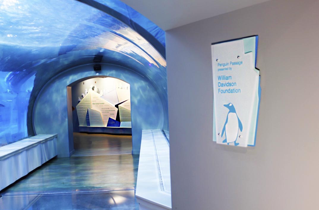 Penguin Exhibit Design Signage