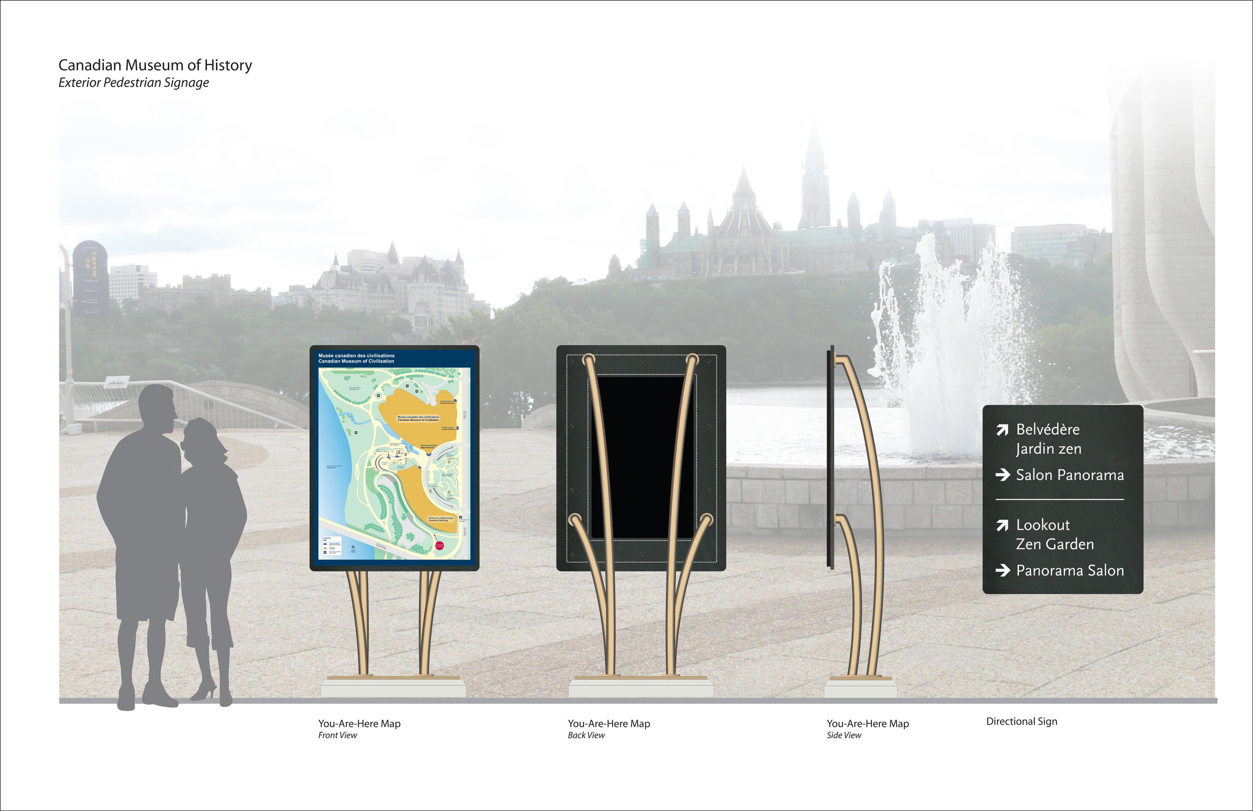 Signage Design Drawing For Canadian War Museum