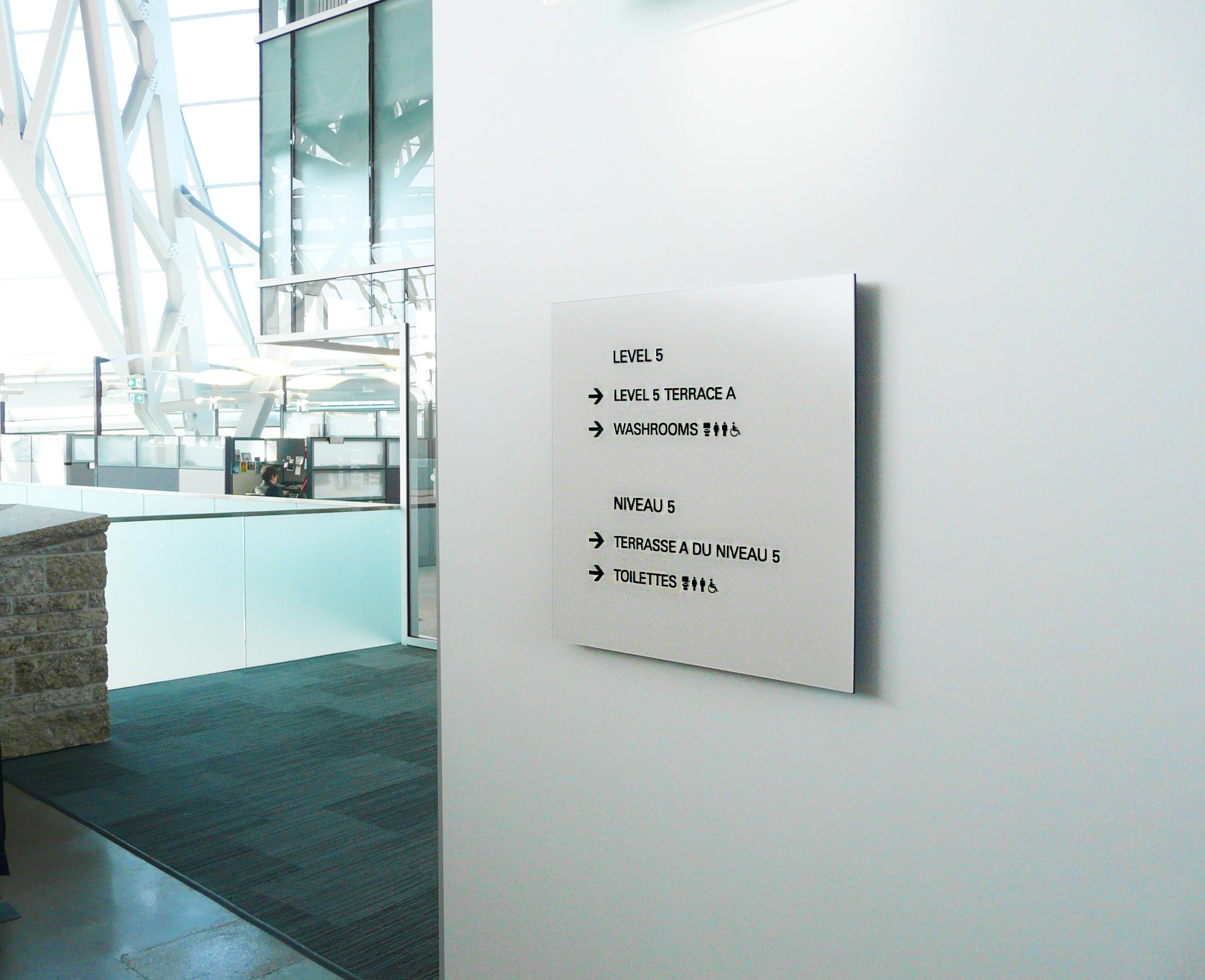 Museum Interior Directional Sign