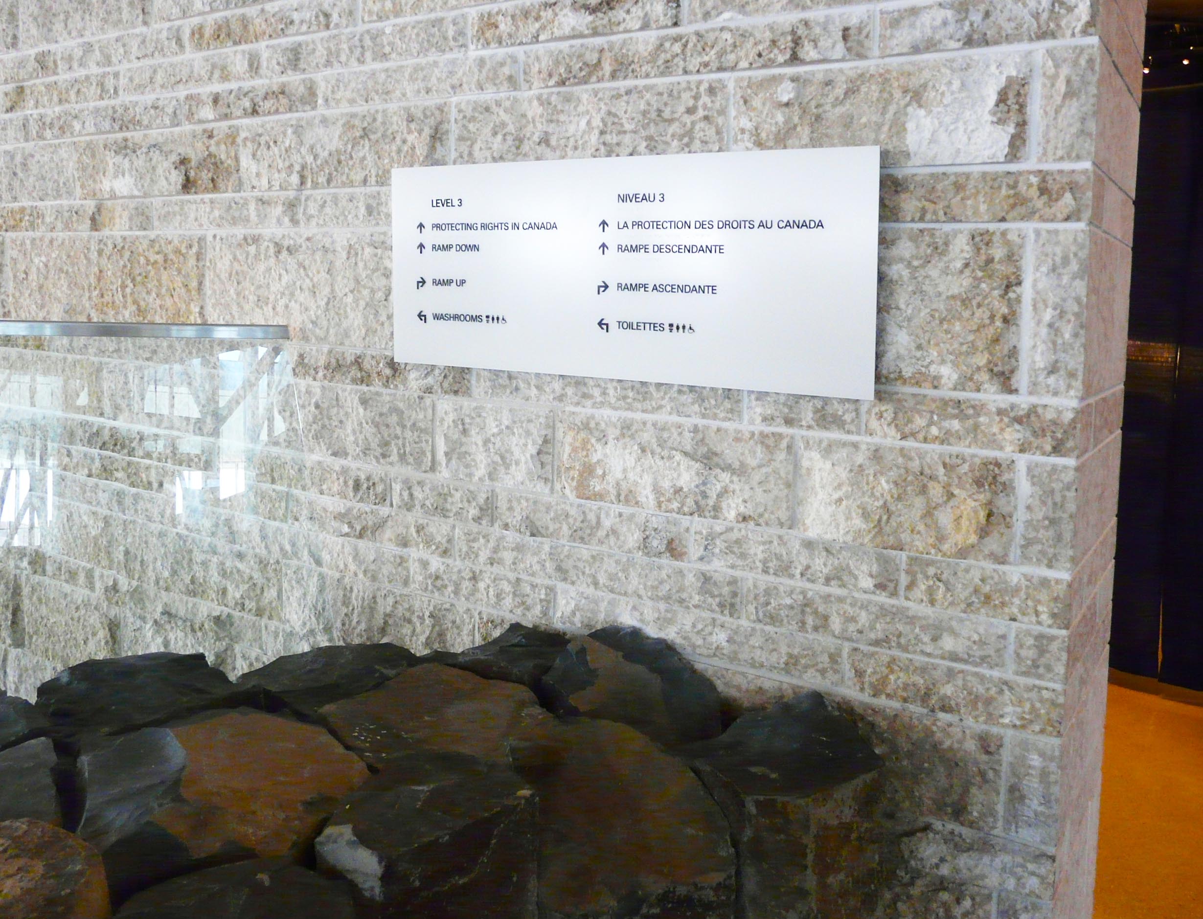 Interior Directional Signage Canadian Museum 