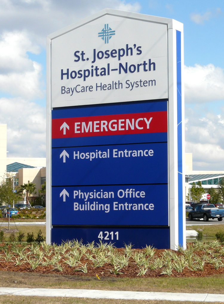 Exterior Hospital Signage System