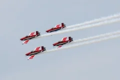 The mighty Mavericks In diamond formation over Spruce Creek