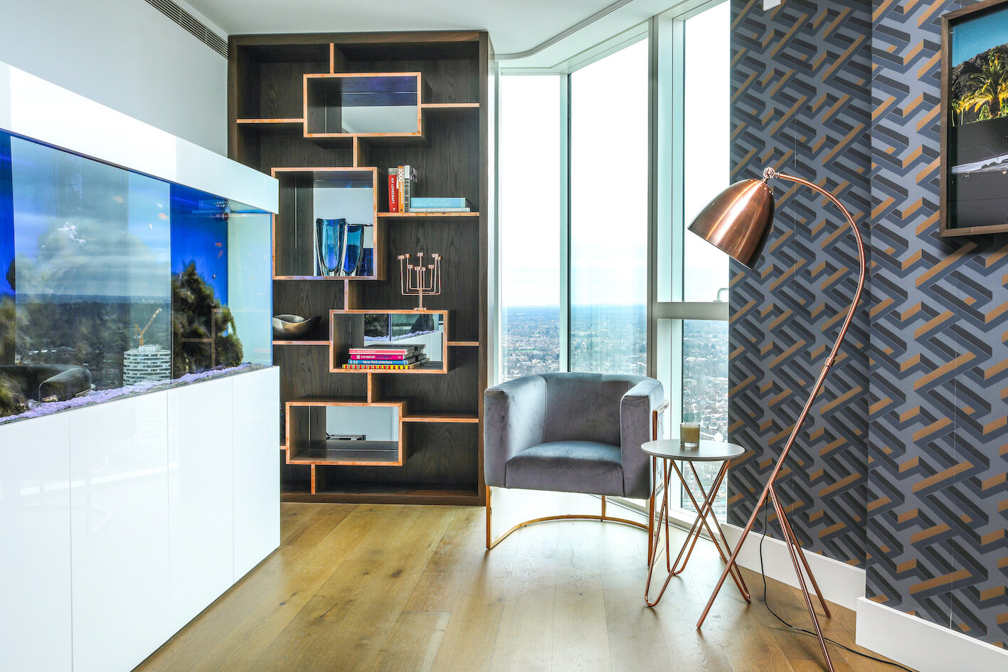 Living area / reading corner - South London penthouse