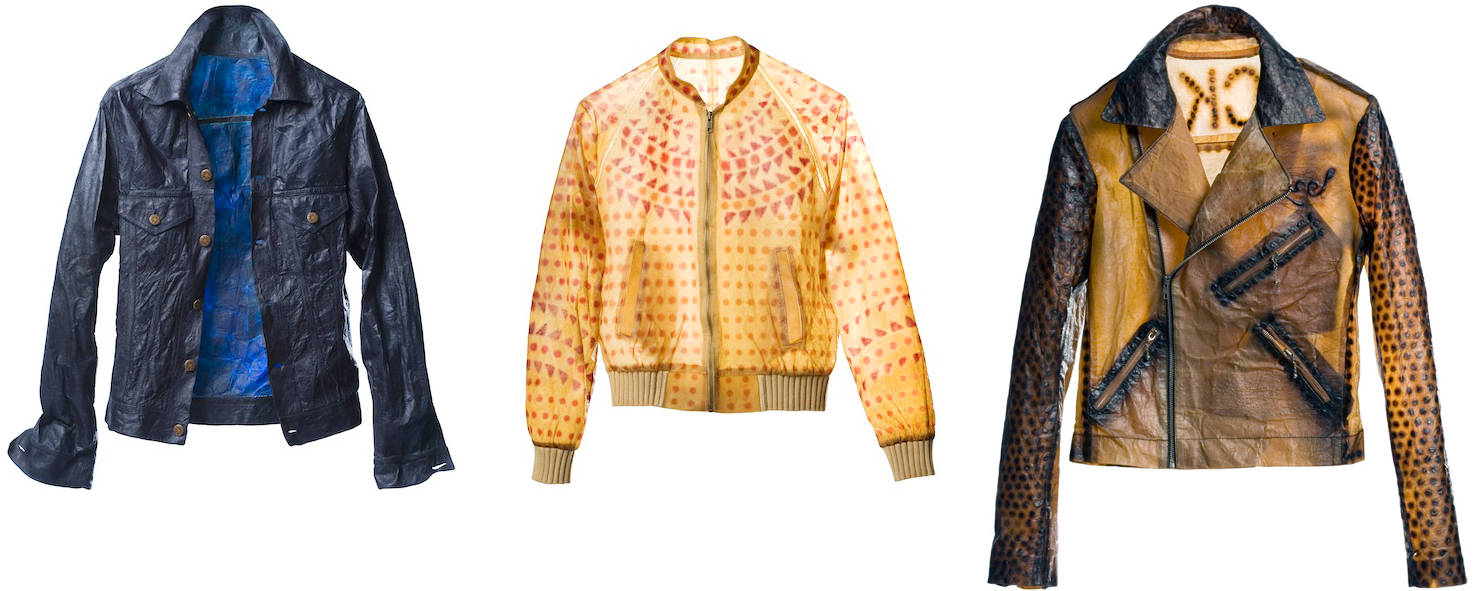 Kombucha-based fabric clothes designed by Suzanne Lee