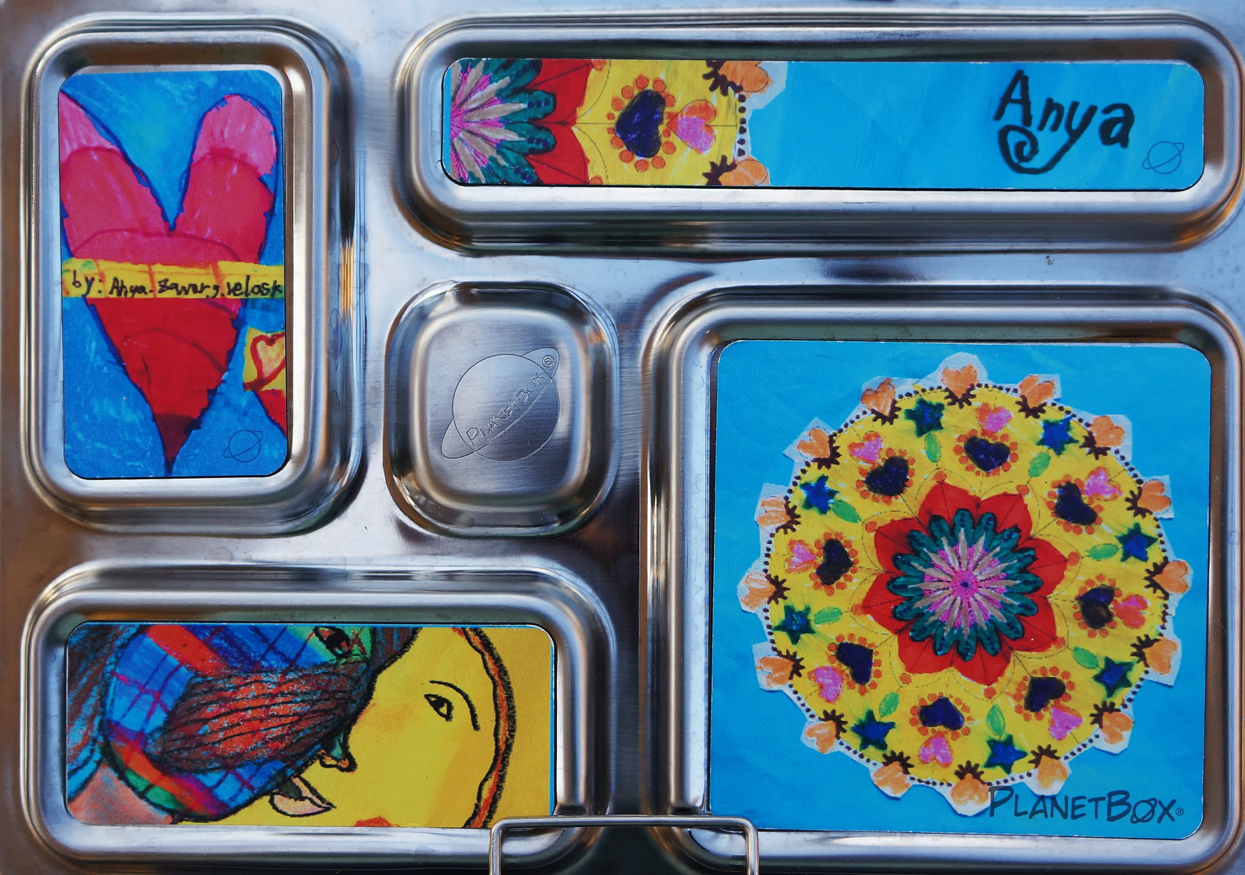 PlanetBoxs' custom magnets - Anya's artwork