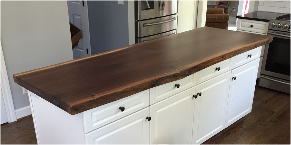 Counter Tops Islands Tree Purposed, What Is A Live Edge Countertop