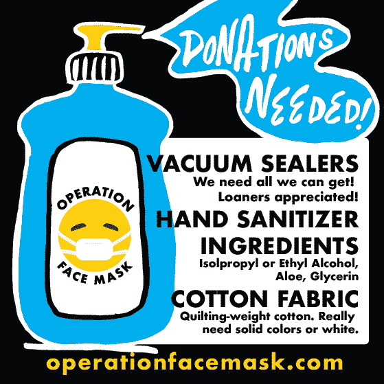 Operation Face Mask Pittsburgh Promo, 2020