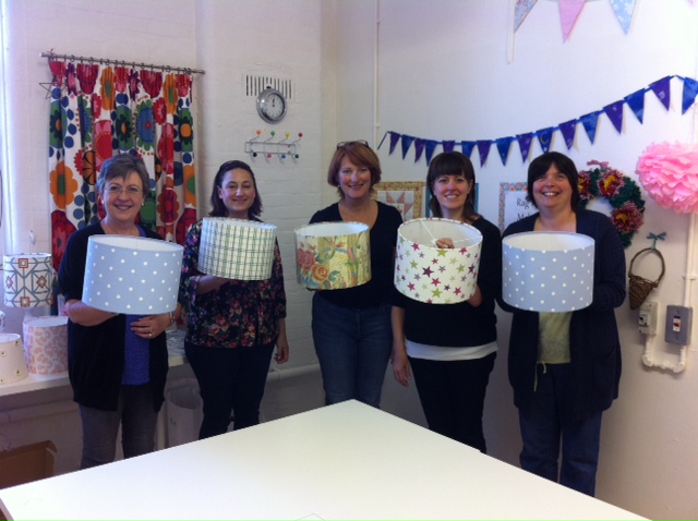 The results of the lampshade making workshop
