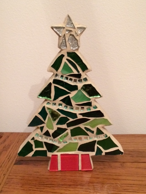 One of the finished mosaics