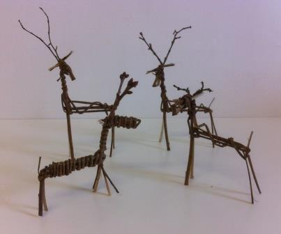 A herd of willow reindeer