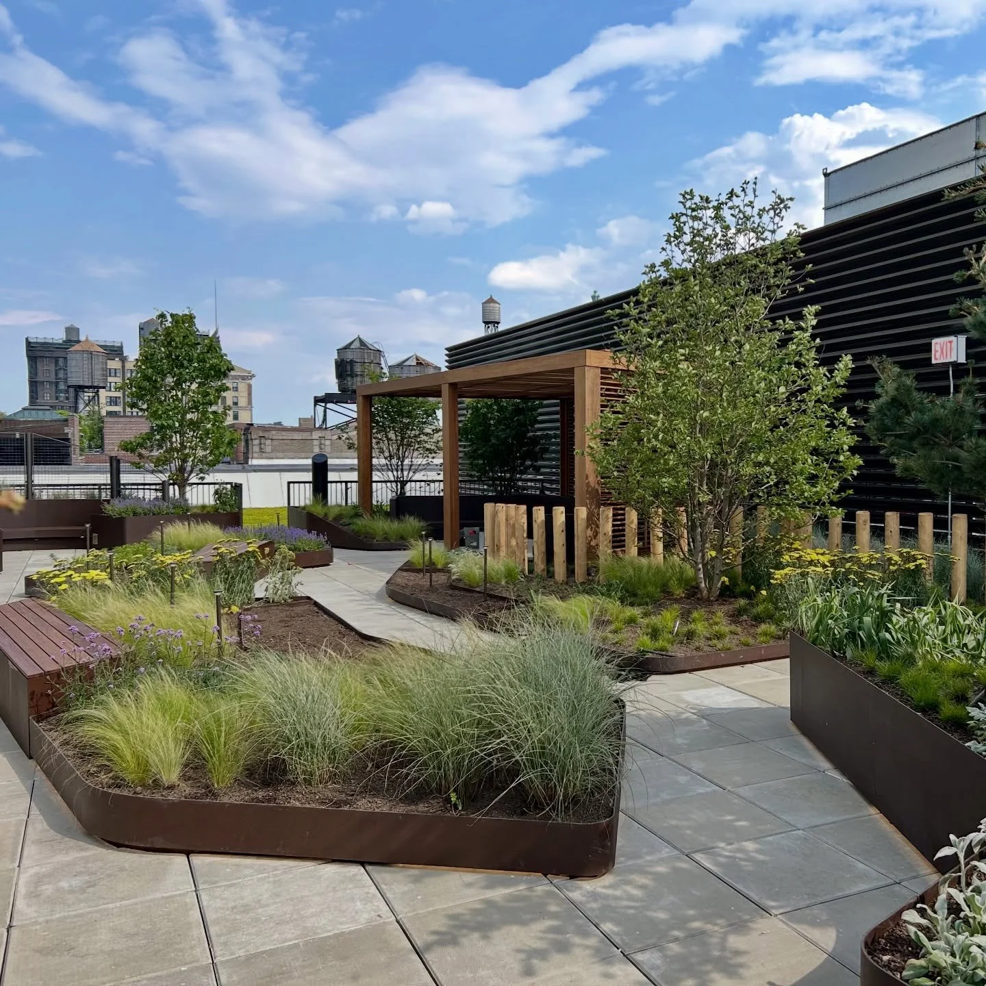 From interior craftsmanship to outdoor comfort, this NYC rooftop got the full treatment. Custom millwork, ceilings, cabinetry, cement + epoxy floors inside, and landscaping, lighting, pavers, and a custom pergola outside. A true indoor&ndash;outdoor 