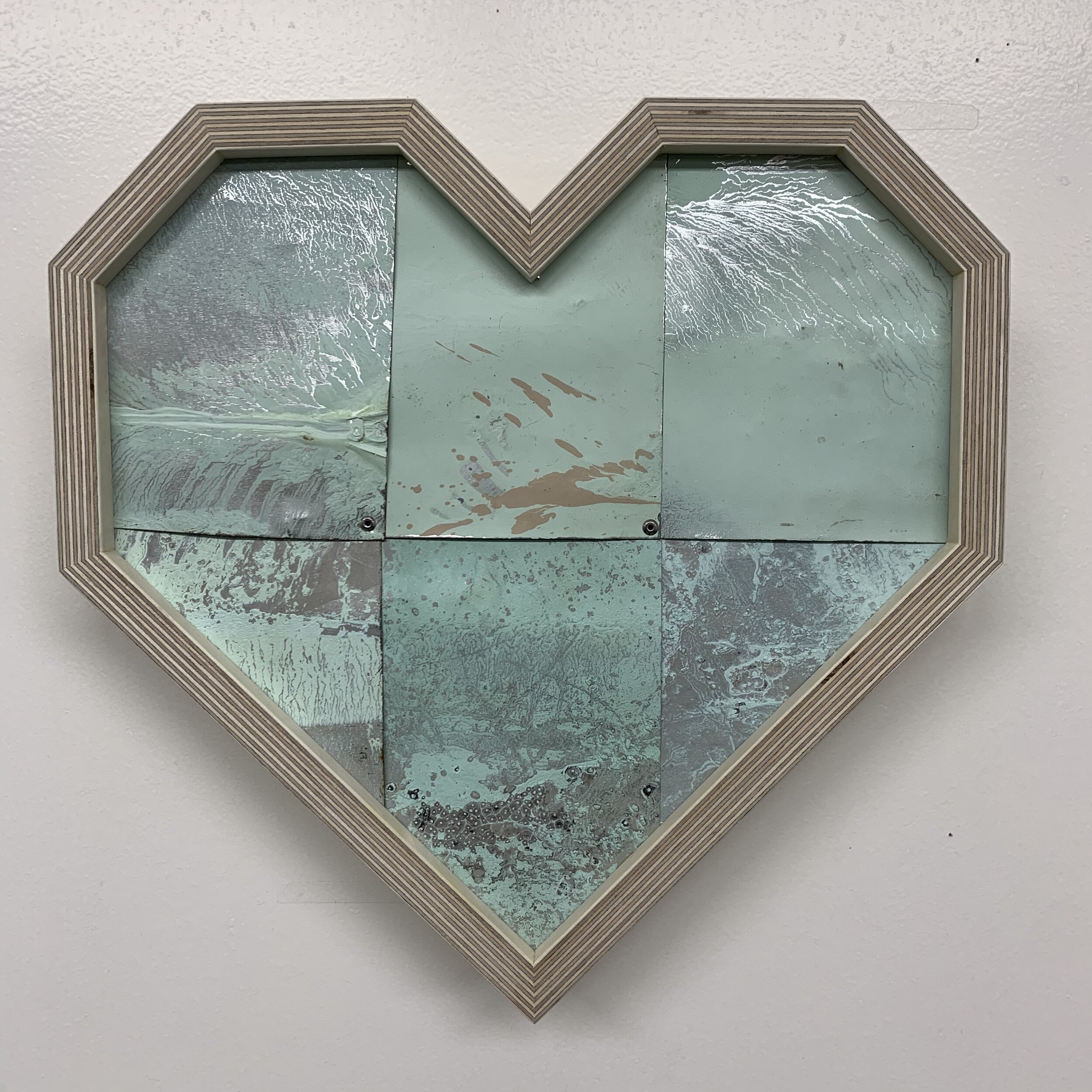 Mini Heart - Splash Green 1/1