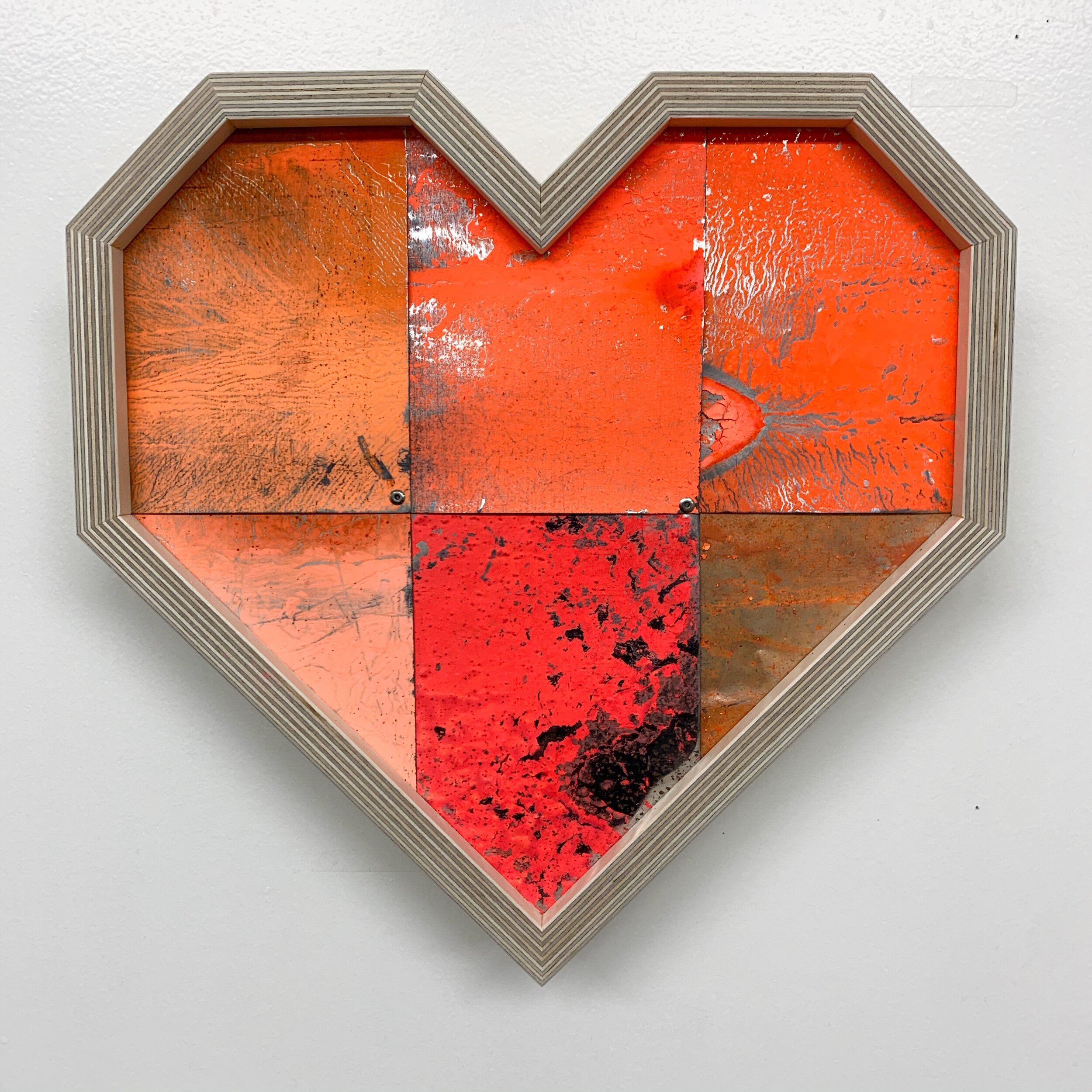 Mini Heart - Neon Orange