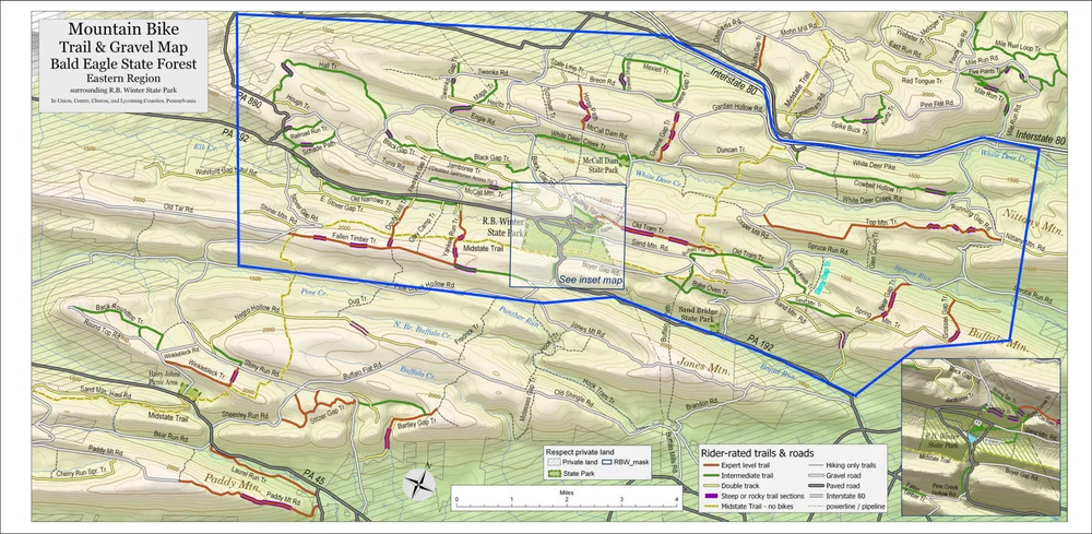 Bald Eagle State Forest Map Projects — Bald Eagle Mountain Bike Association