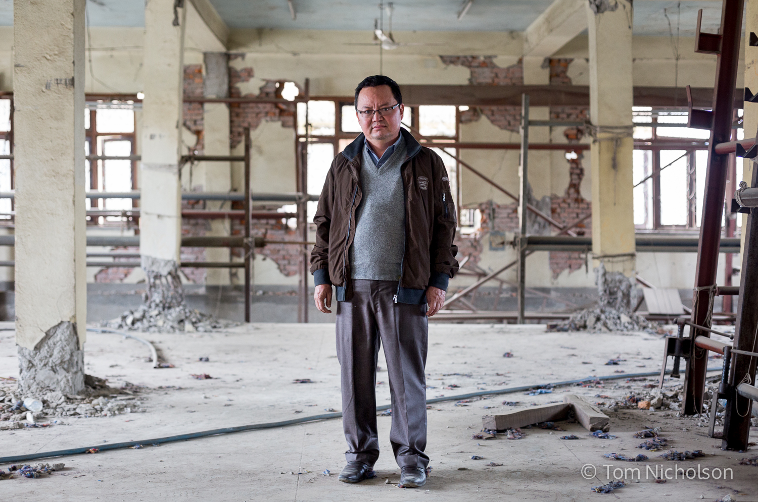Karma Dawa, General Manager of Jawalakhel Handicraft Centre where refugees make traditional Tibetan carpets