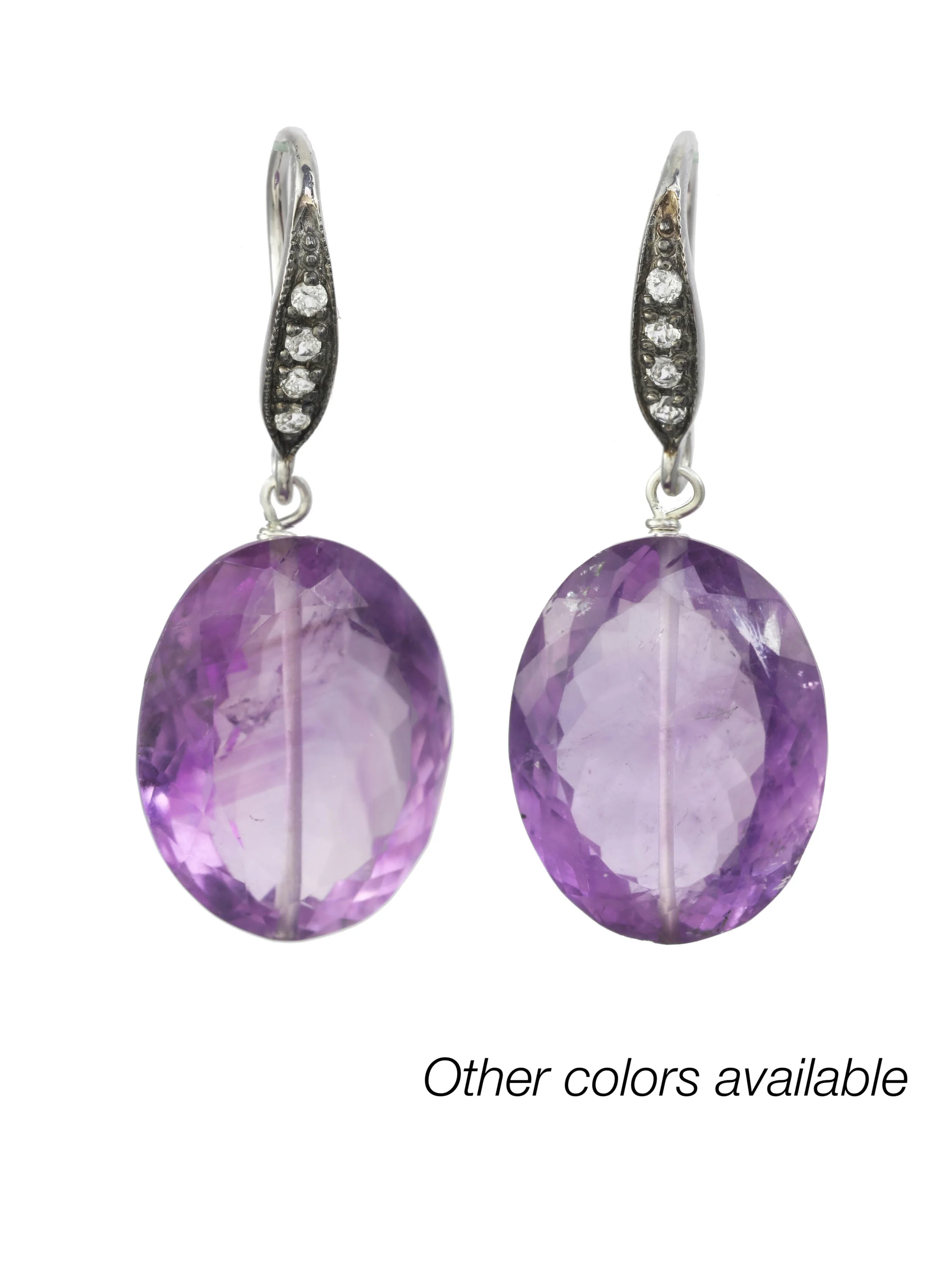 Cushion cut amethyst