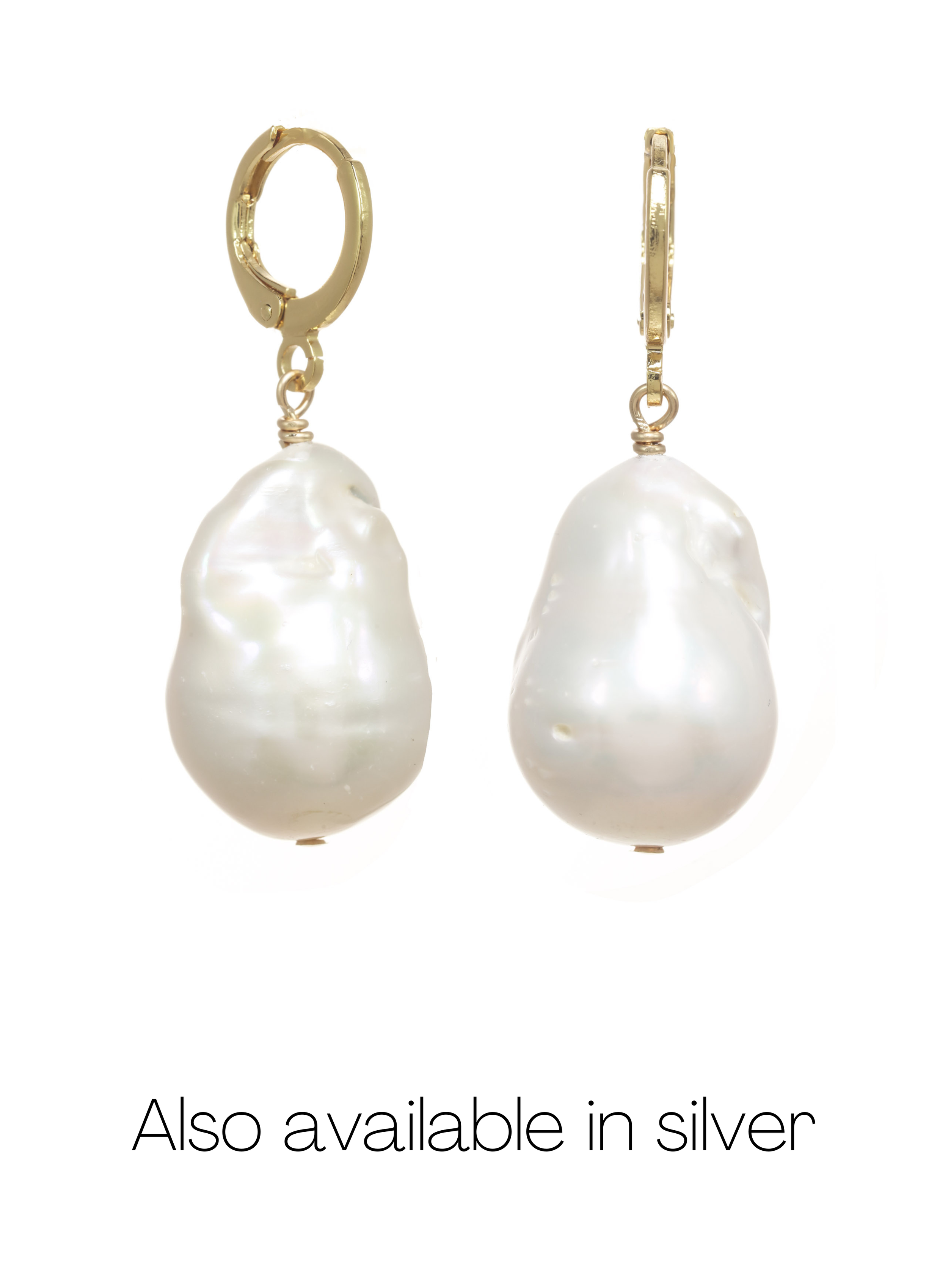White baroque pearl