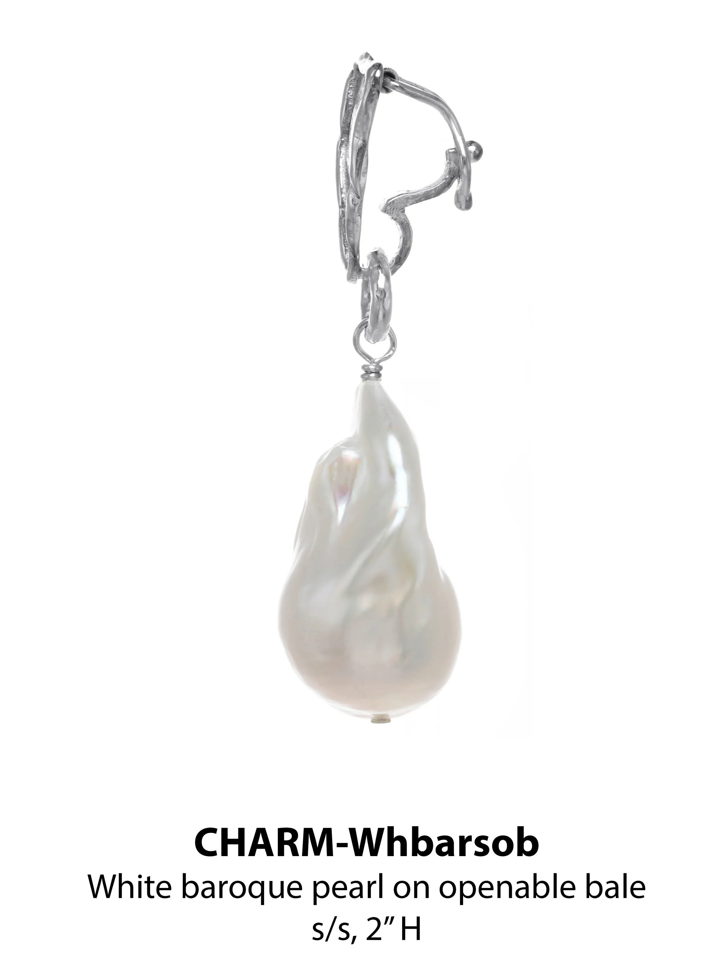CHARM-Whbarsob 2, White baroque pearl on silver bale.jpg