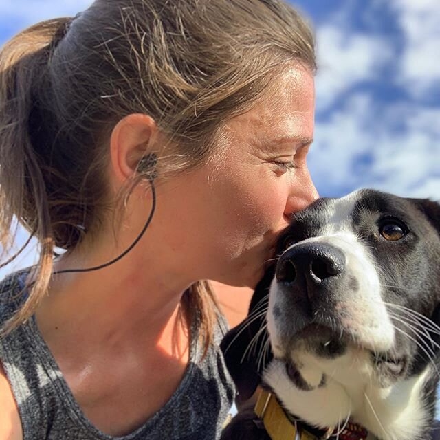 Love this running buddy!! 🐾 🍋 #resetrun #day2