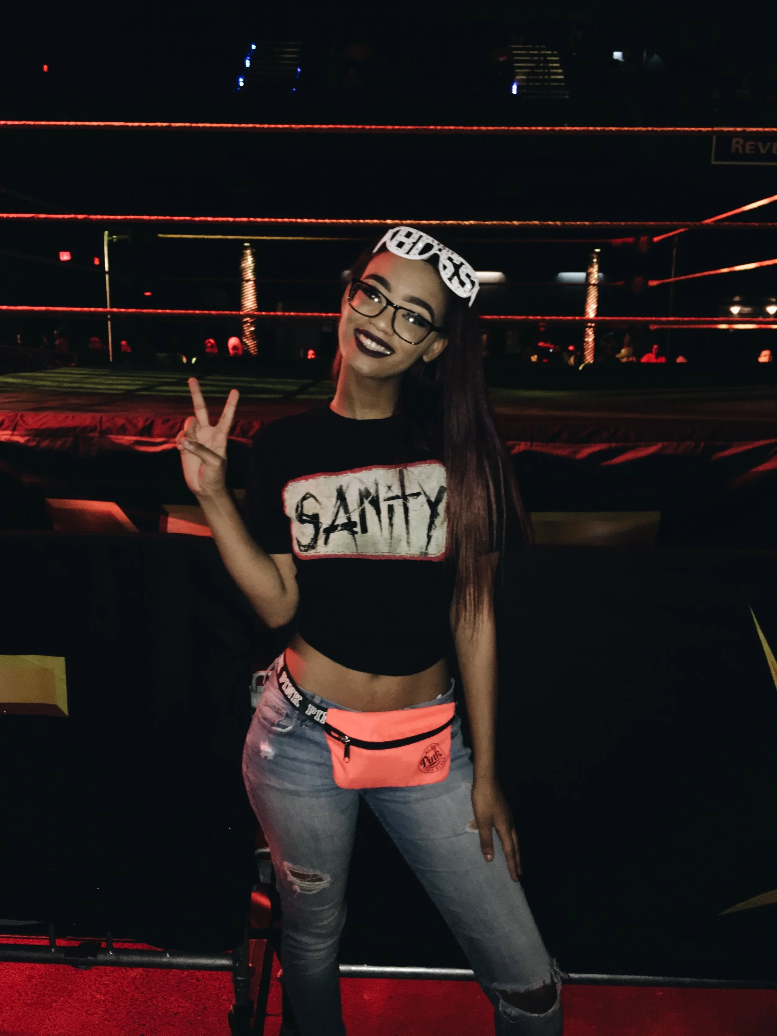 Angel attends a live event