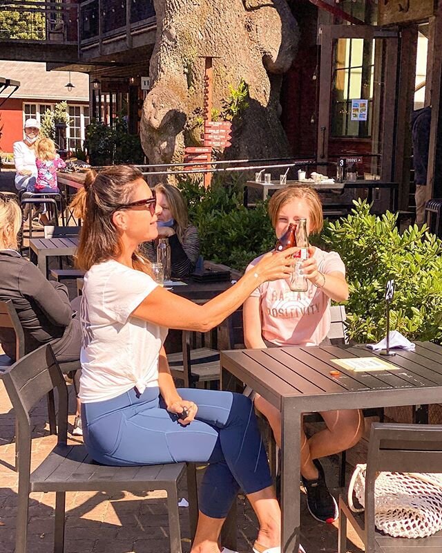 Cheers to outdoor dining at the Lumber Yard. Come enjoy @watershed.mv , @boloflovemarin and @flourcraft outside with a view of Mt.Tam⛰#eatlocal .
.
.
.
#flourcraftmillvalley #boloflovemillvalley #watershedmillvalley #millvalleylumberyard
#mvly #shopm