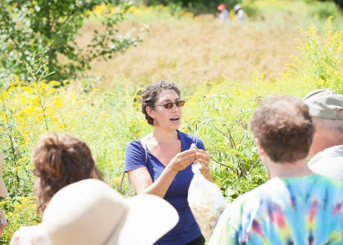 Wild Edibles walk at Red Fire Farm Tomato Festival