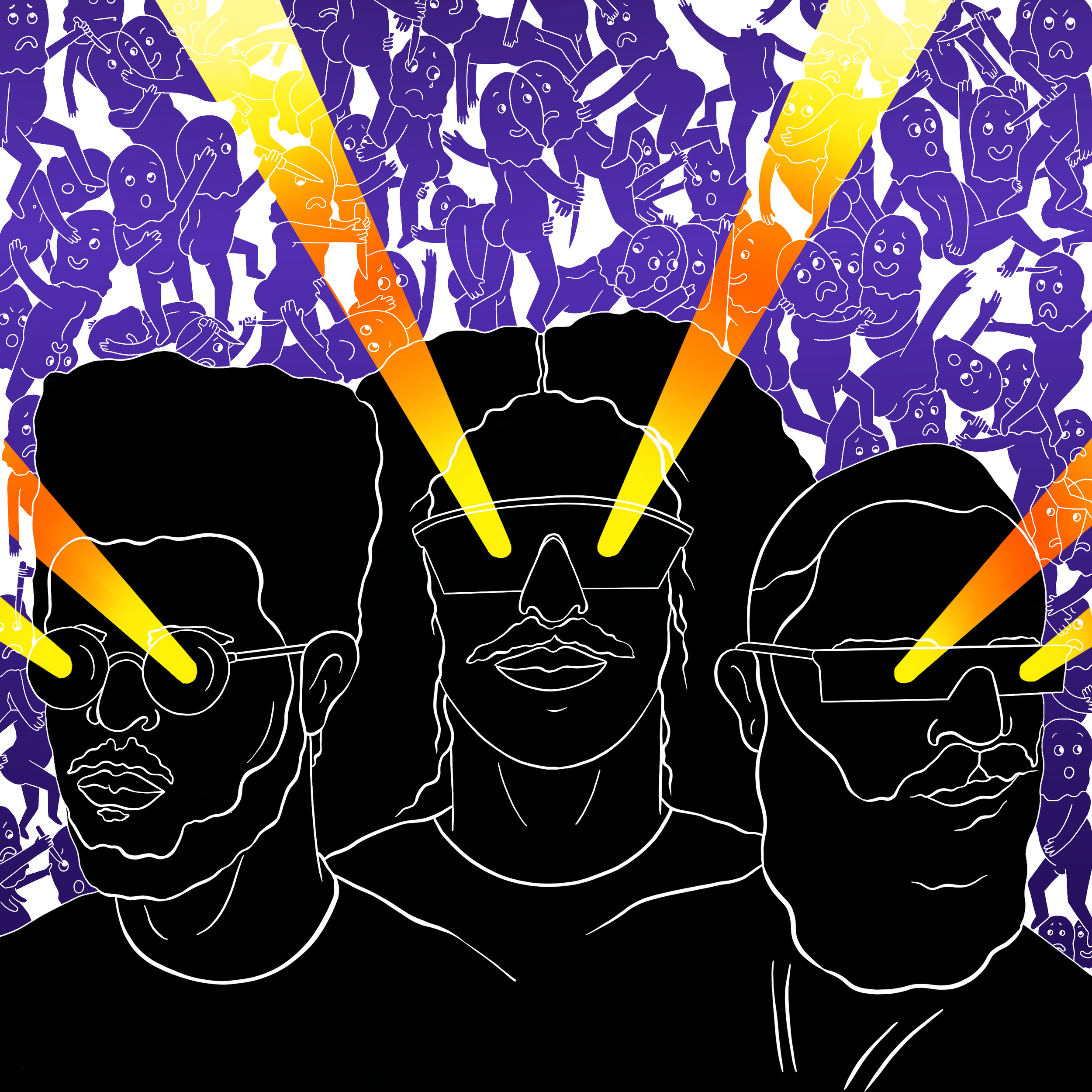 Single Cover ART FOR BEI RU_ ULTRAVIOLET VIOLENT FT SEBU (OF CAPITAL CITIES) AND BLU