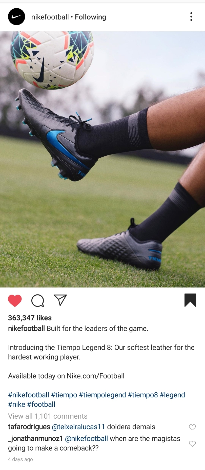 Mala suerte hazlo plano demoler Nike: Instagram — Fastidious & Furious